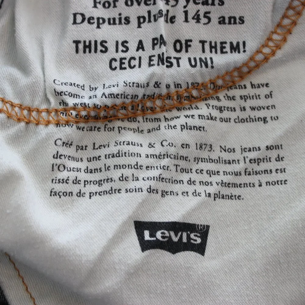 Levi Strauss & Co 514 Medium Wash Straight Leg Jeans 30w x 30l (NWOT) - Picture 9 of 16